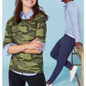 JCrew Lightweight Camo Sweater